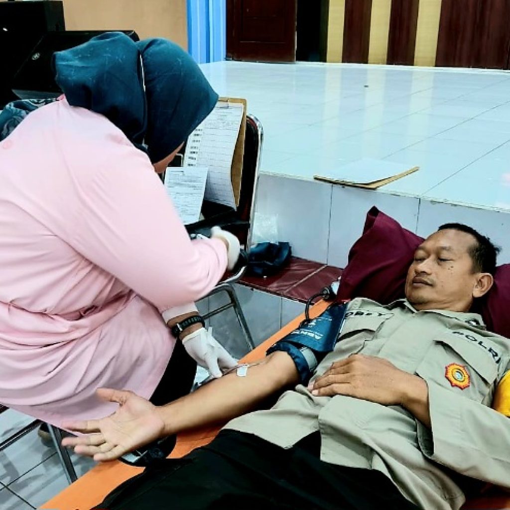 Peringati HUT Bhayangkara, Polres Blitar Kota Targetkan Kumpulkan 80 Kantong Darah