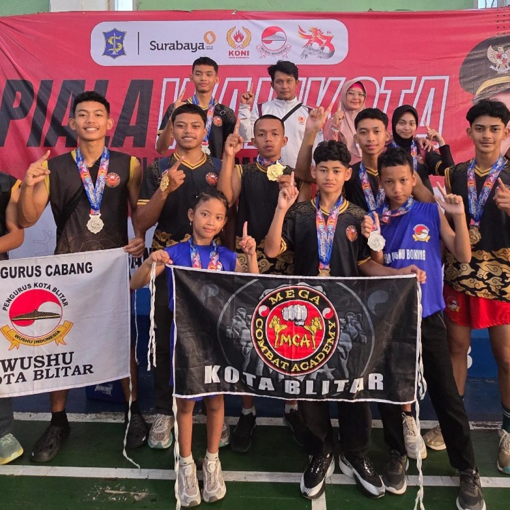 Wushu Kota Blitar Borong 11 Medali di Kejurda Surabaya, Sebagian Besar Atlet Junior