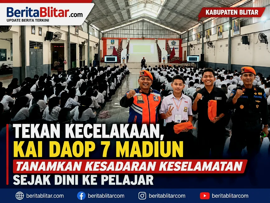 Tekan Kecelakaan, KAI Daop 7 Madiun Tanamkan Kesadaran Keselamatan Sejak Dini ke...