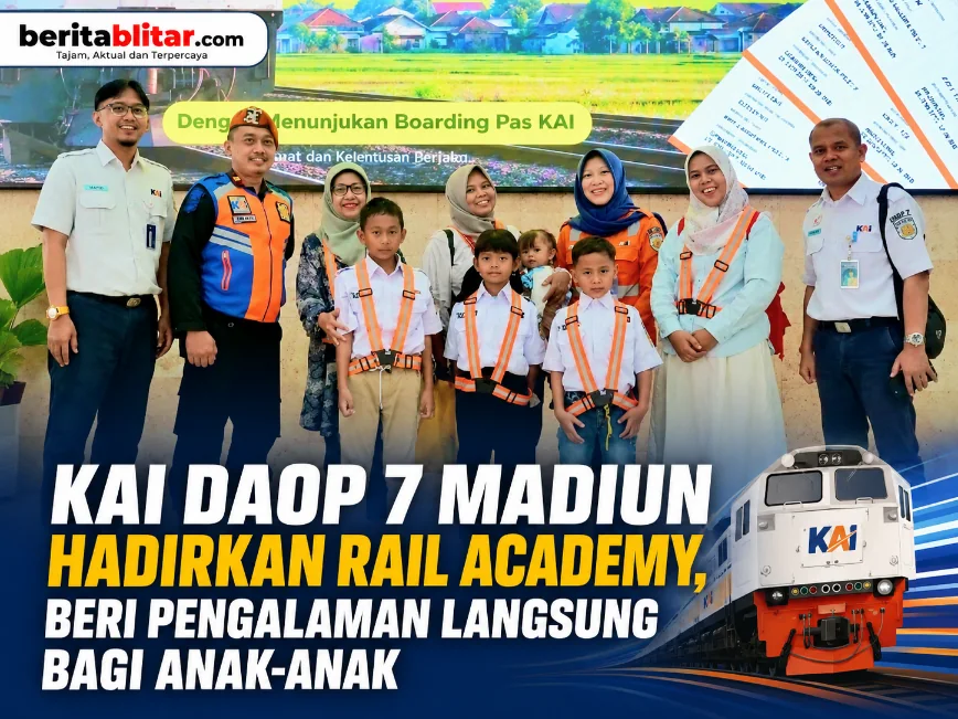 KAI Daop 7 Madiun Hadirkan Rail Academy, Beri Pengalaman Langsung Bagi Anak-anak
