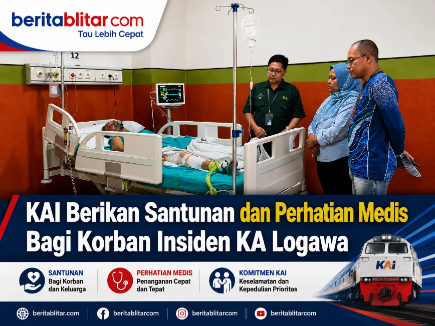 KAI Berikan Santunan dan Perhatian Medis Bagi Korban Insiden KA Logawa