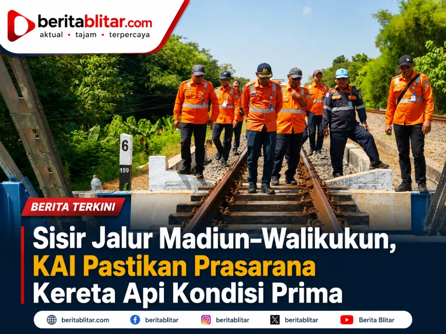 Sisir Jalur Madiun–Walikukun, KAI Pastikan Prasarana Kereta Api Kondisi Prima