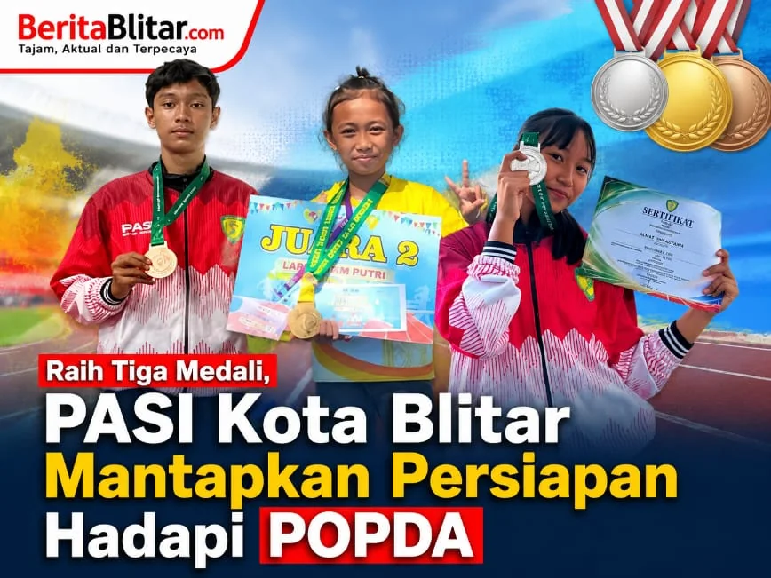 Raih Tiga Medali, PASI Kota Blitar Mantapkan Persiapan Hadapi POPDA