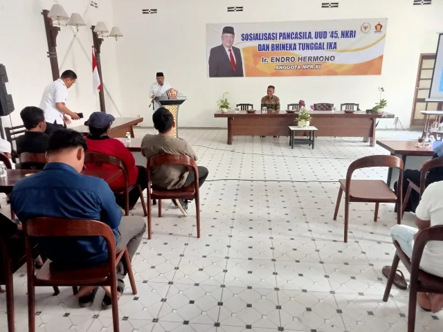 Sosialisasi di Blitar, Endro Ajak Amalkan Nilai Pancasila Dalam Keseharian