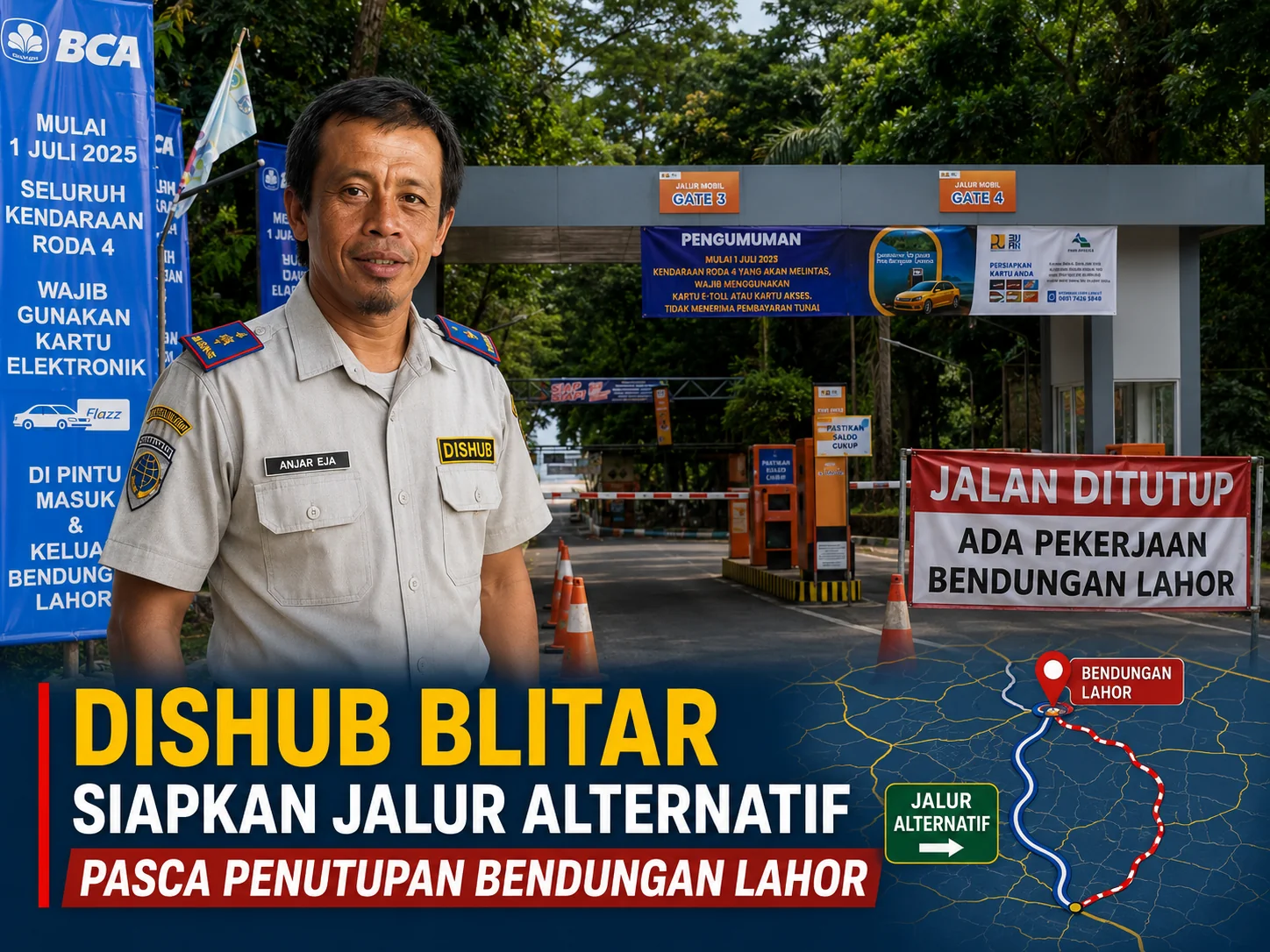 Dishub Blitar Siapkan Jalur Alternatif Pasca Penutupan Bendungan Lahor
