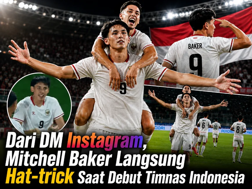 Dari DM Instagram, Mitchell Baker Langsung Hat-trick Saat Debut Timnas Indonesia