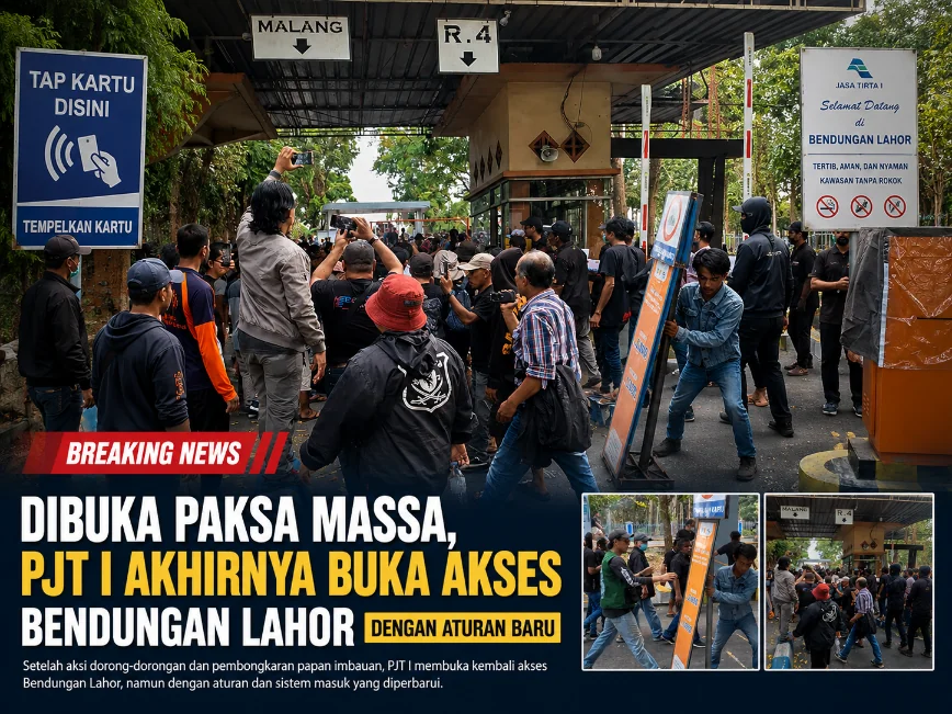 Dibuka Paksa Massa, PJT I Akhirnya Buka Akses Bendungan Lahor dengan Aturan Baru