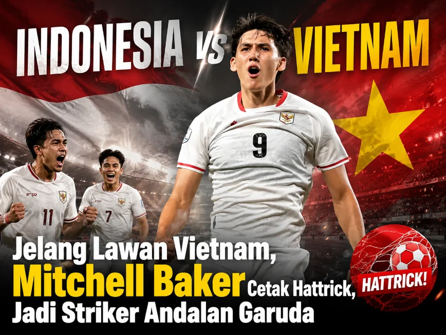 Jelang Lawan Vietnam, Mitchell Baker Cetak Hattrick, Jadi Striker Andalan Garuda