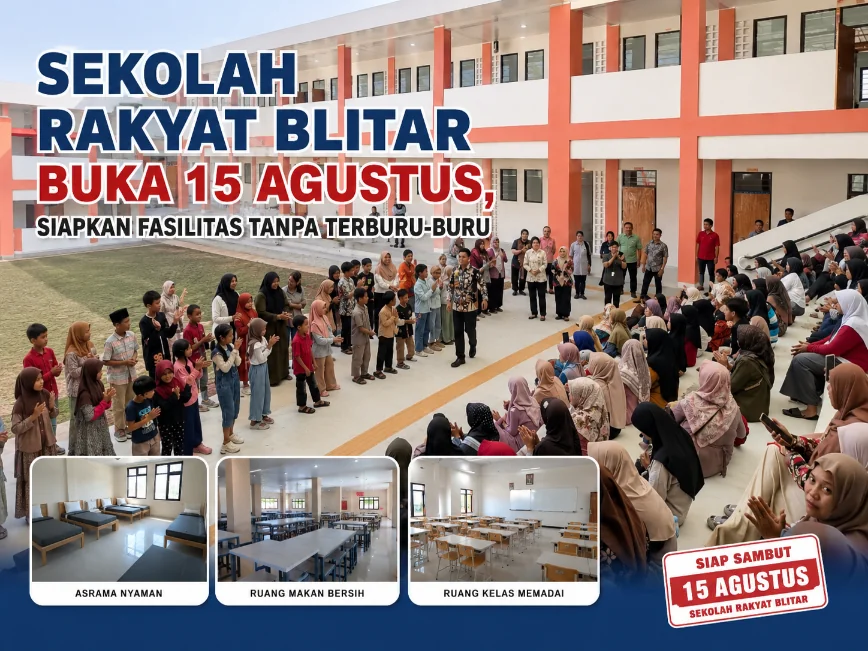 Sekolah Rakyat Blitar Buka 15 Agustus, Siapkan Fasilitas Tanpa Terburu-buru