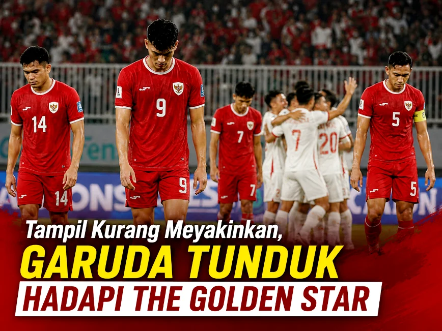 Tampil Kurang Meyakinkan, Garuda Tunduk 0-3 Hadapi The Golden Star