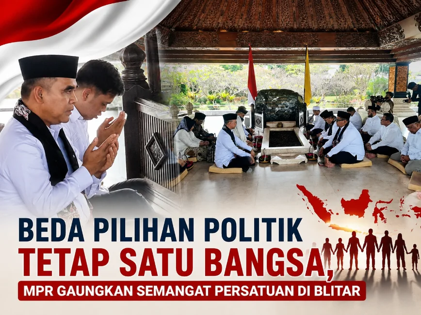 Beda Pilihan Politik Tetap Satu Bangsa, MPR Gaungkan Semangat Persatuan di Blitar
