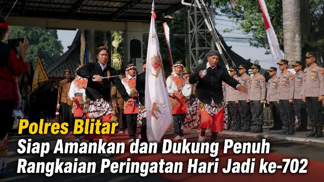 Polres Blitar Siap Amankan dan Dukung Penuh Rangkaian Peringatan Hari Jadi ke-702