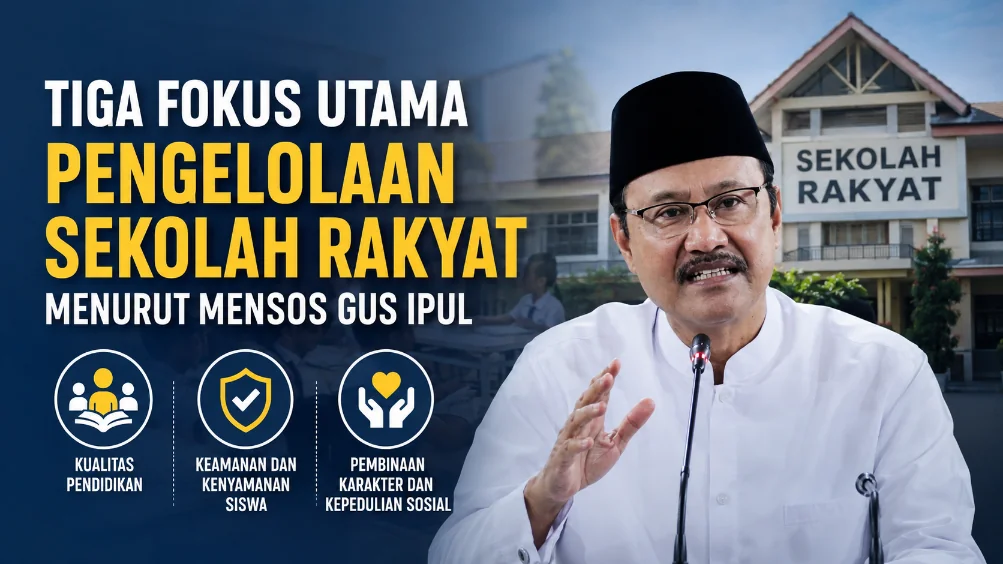 Tiga Fokus Utama Pengelolaan Sekolah Rakyat Menurut Mensos Gus Ipul