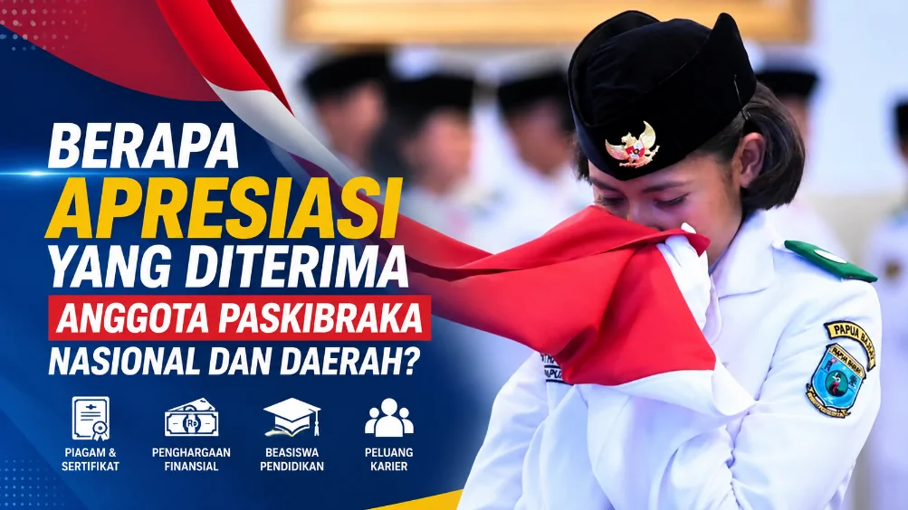Berapa Apresiasi yang Diterima Anggota Paskibraka Nasional dan Daerah?