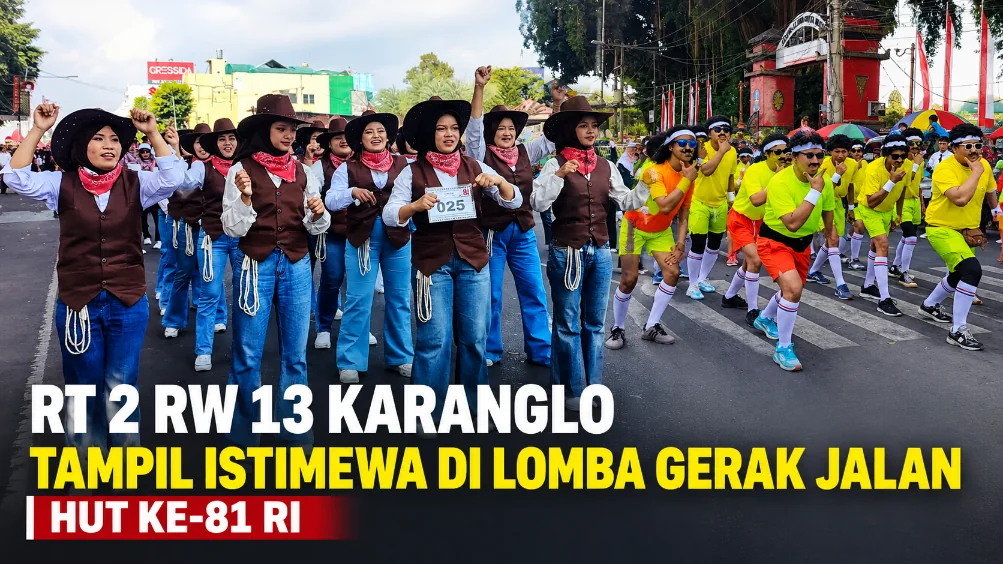 RT 2 RW 13 Karanglo Tampil Istimewa di Lomba Gerak Jalan HUT ke-81 RI