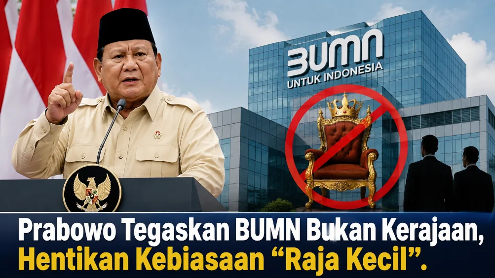 Prabowo Tegaskan BUMN Bukan Kerajaan, Hentikan Kebiasaan "Raja Kecil
