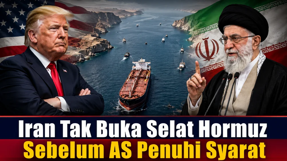 Iran Tak Buka Selat Hormuz Sebelum AS Penuhi Syarat