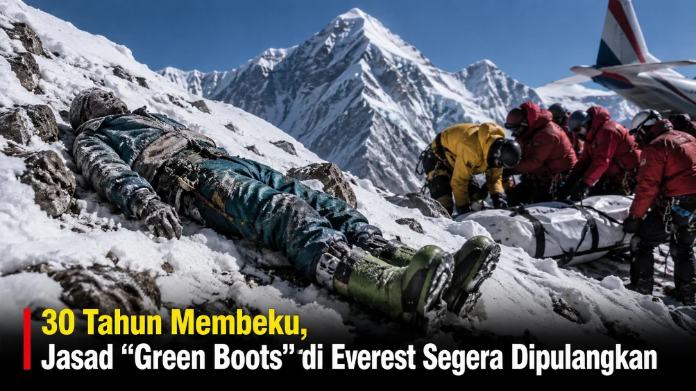 30 Tahun Membeku, Jasad "Green Boots" di Everest Segera Dipulangkan
