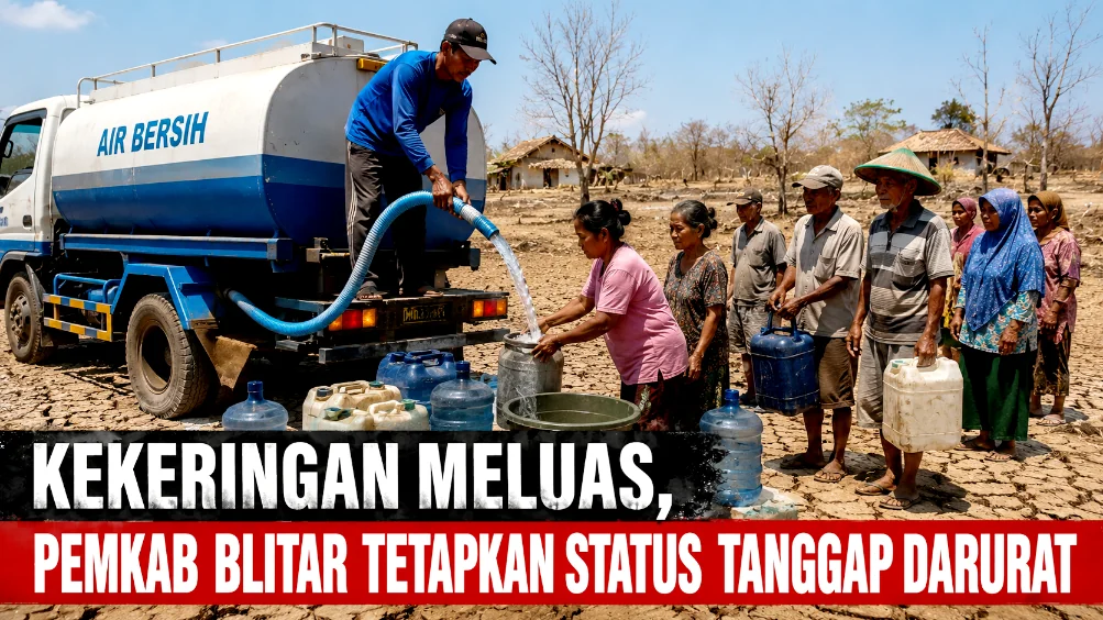 Kekeringan Meluas, Pemkab Blitar Tetapkan Status Tanggap Darurat