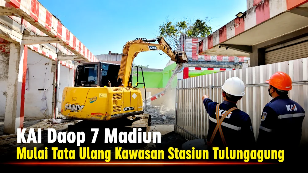 KAI Daop 7 Madiun Mulai Tata Ulang Kawasan Stasiun Tulungagung