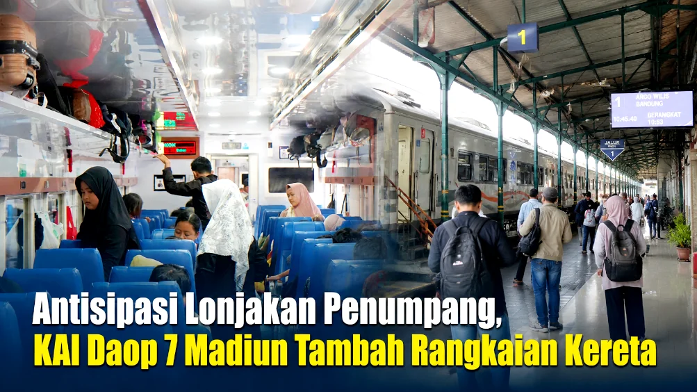 Antisipasi Lonjakan Penumpang, KAI Daop 7 Madiun Tambah Rangkaian Kereta