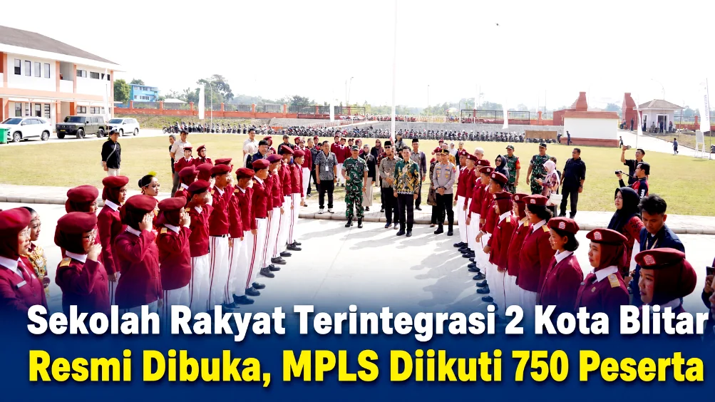Sekolah Rakyat Terintegrasi 2 Kota Blitar Resmi Dibuka, MPLS Diikuti 750 Peserta