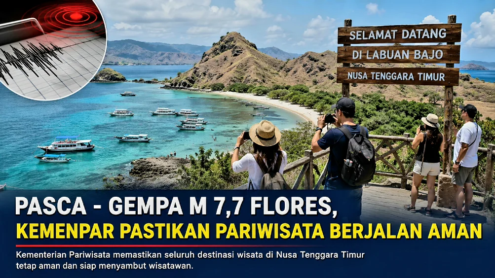 Pasca - Gempa M 7,7 Flores, Kemenpar Pastikan Pariwisata Berjalan Aman