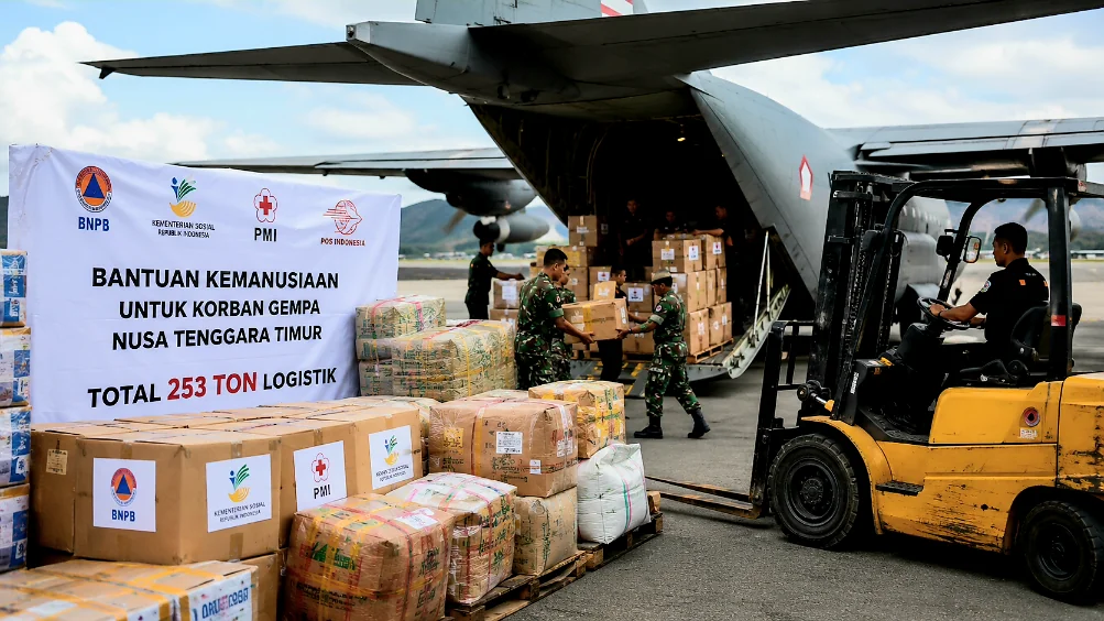 Total 253 Ton Logistik Dikirim ke Korban Gempa Nusa Tenggara Timur