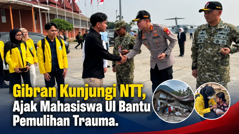 Gibran Kunjungi NTT, Ajak Mahasiswa UI Bantu Pemulihan Trauma