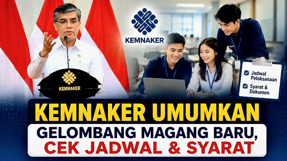 Kemnaker Umumkan Gelombang Magang Baru, Cek Jadwal & Syarat