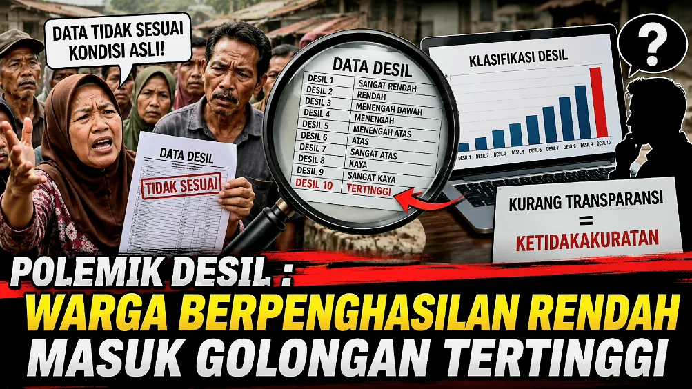 Polemik Desil : Warga Berpenghasilan Rendah Masuk Golongan Tertinggi