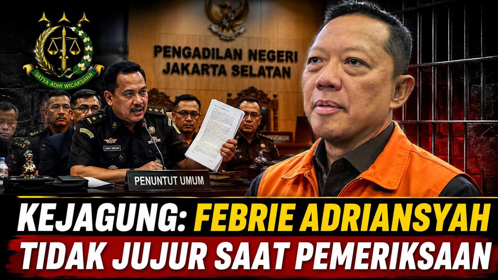 Kejagung: Febrie Adriansyah Tidak Jujur Saat Pemeriksaan