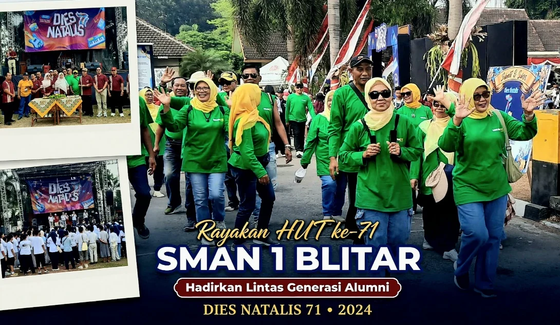 Rayakan HUT ke-71, SMAN 1 Blitar Hadirkan Lintas Generasi Alumni