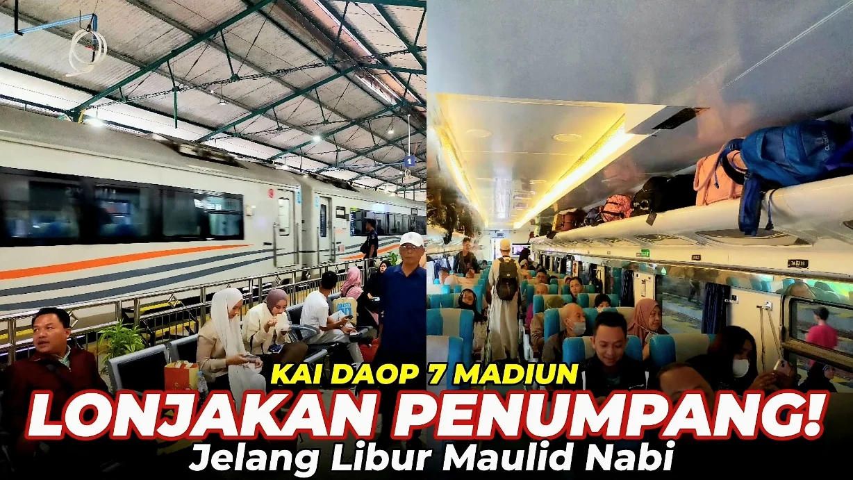 KAI Daop 7 Madiun Catat Lonjakan Penumpang Jelang Libur Maulid Nabi