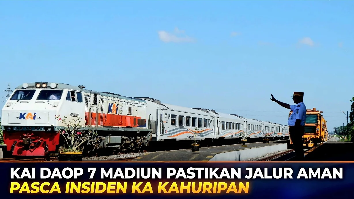KAI Daop 7 Madiun Pastikan Jalur Kereta Aman Pasca Insiden KA Kahuripan