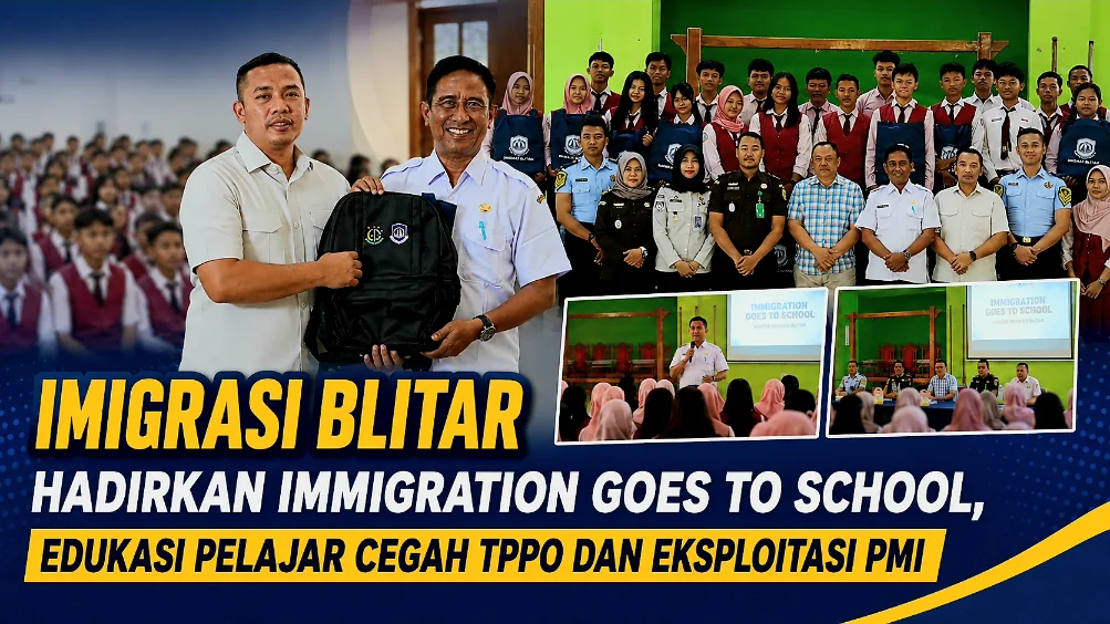 Imigrasi Blitar Hadirkan Immigration Goes to School, Edukasi Pelajar Cegah TPPO dan Eksploitasi PMI