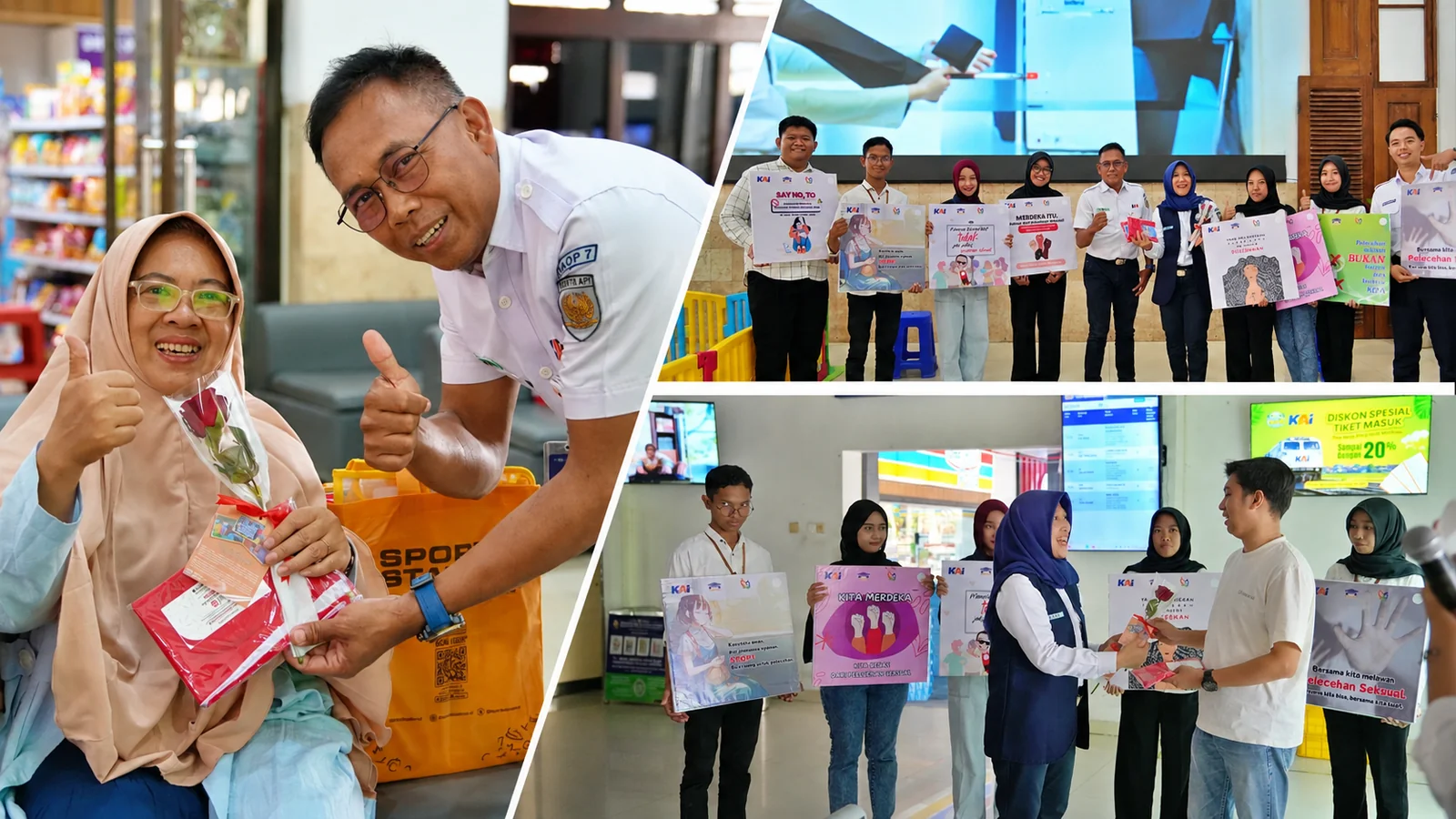 KAI Daop 7 Madiun Gandeng Komunitas Wujudkan Ruang Publik Aman, Kampanyekan Anti Pelecehan Seksual