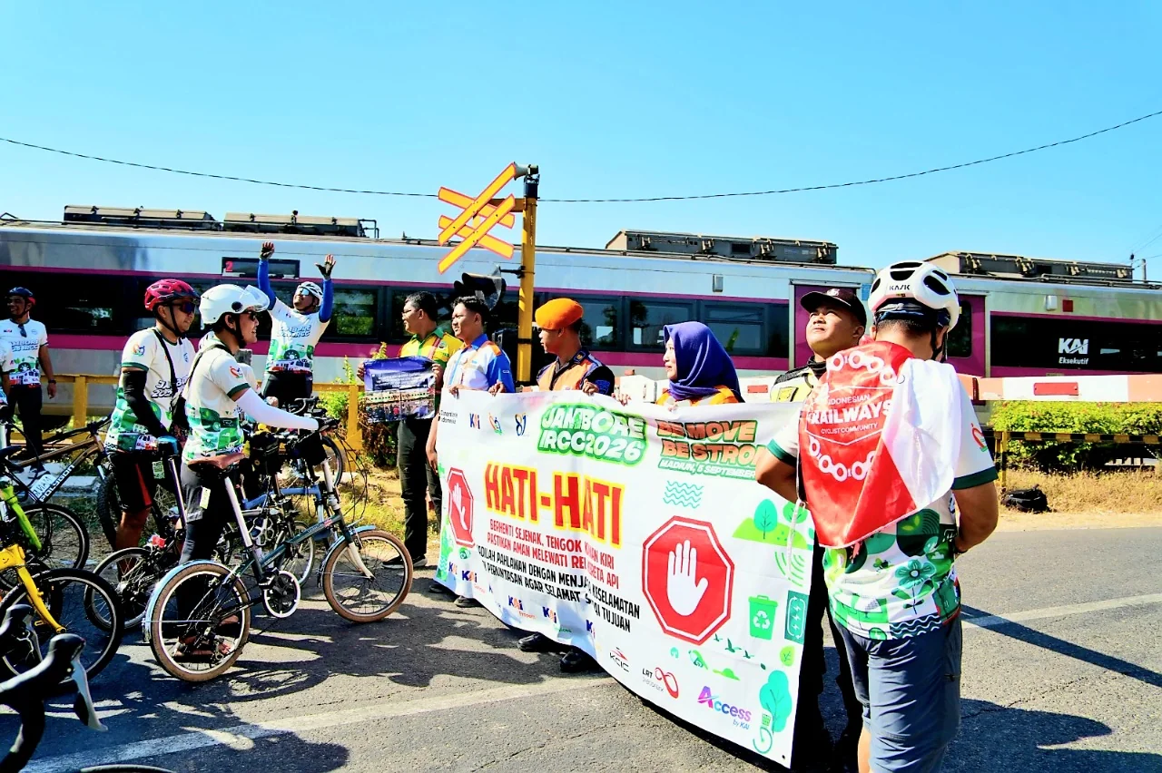 600 Peserta Meriahkan Jambore Sepeda IRCC KAI di Madiun