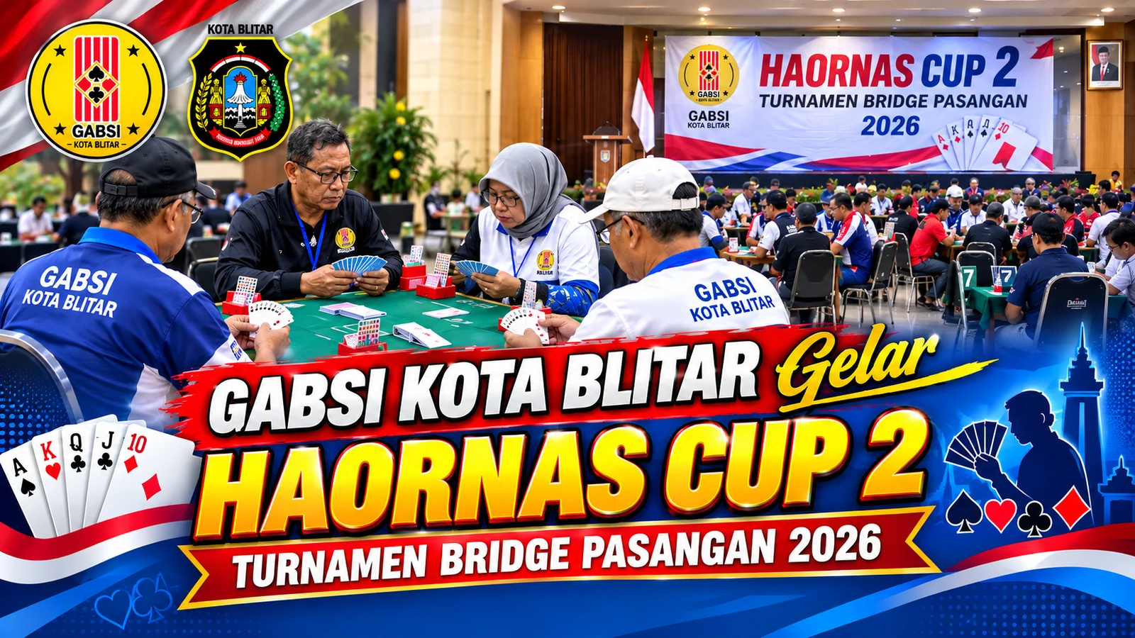 GABSI Kota Blitar Gelar Haornas Cup 2 Turnamen Bridge Pasangan 2026