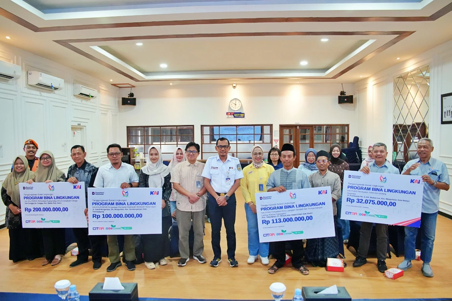 Rp445 Juta Bantuan TJSL KAI Daop 7 Madiun, Empat Lokasi Terima Manfaat