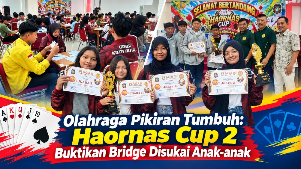 Olahraga Pikiran Tumbuh: Haornas Cup 2 Turnamen Bridge Sukses di Kota Blitar