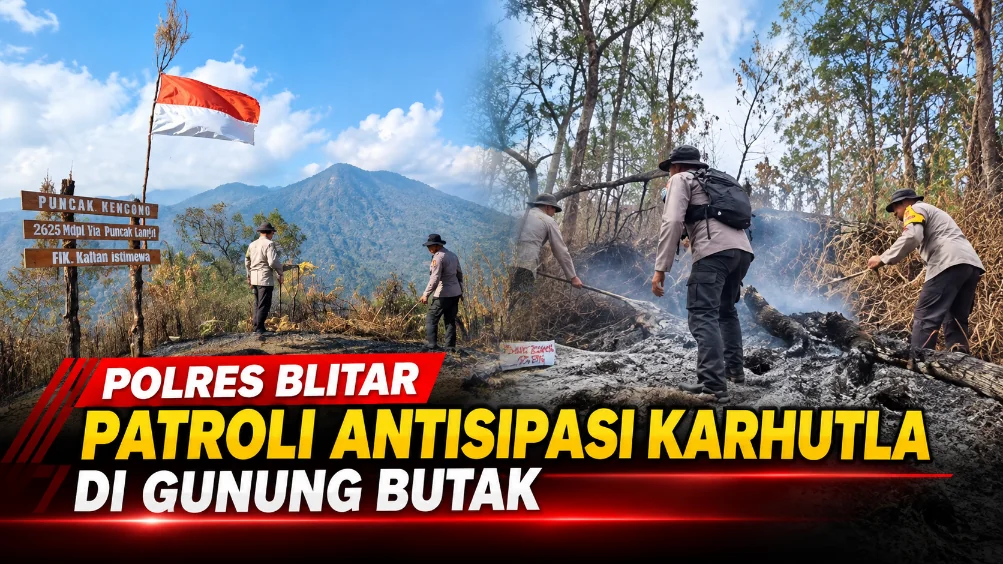 Polres Blitar Patroli Antisipasi Karhutla di Gunung Butak