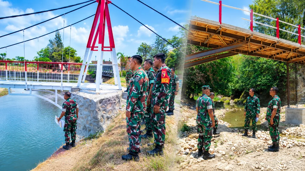 Cek Fisik & Administrasi, Wasrik Kodam Pastikan Proyek Jembatan Berkualitas