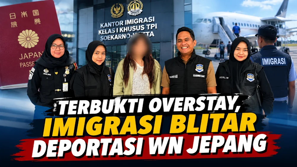 Terbukti Overstay, Imigrasi Blitar Deportasi WN Jepang
