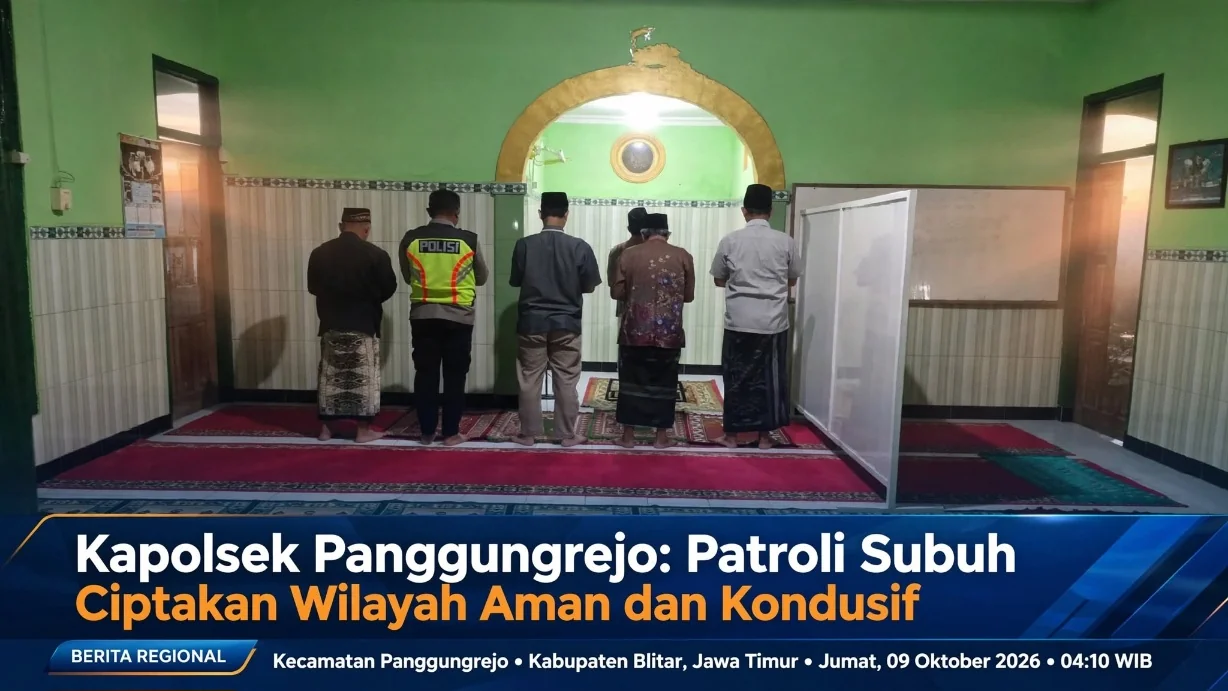 Kapolsek Panggungrejo: Patroli Subuh Ciptakan Wilayah Aman dan Kondusif