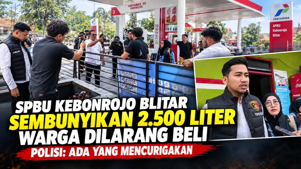SPBU Kebonrojo Blitar Sembunyikan 2.500 Liter, Warga Dilarang Beli. Polisi: Ada yang Mencurigakan