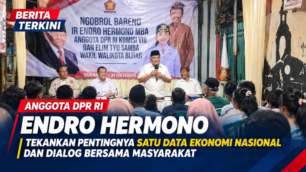 Anggota DPR RI Endro Hermono, Tekankan Pentingnya Satu Data Ekonomi Nasional dan Dialog Bersama Masyarakat