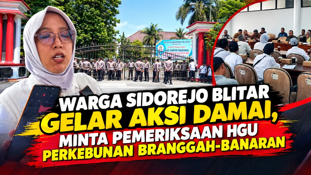 Warga Sidorejo Blitar Gelar Aksi Damai, Minta Pemeriksaan HGU Perkebunan Branggah‑Banaran