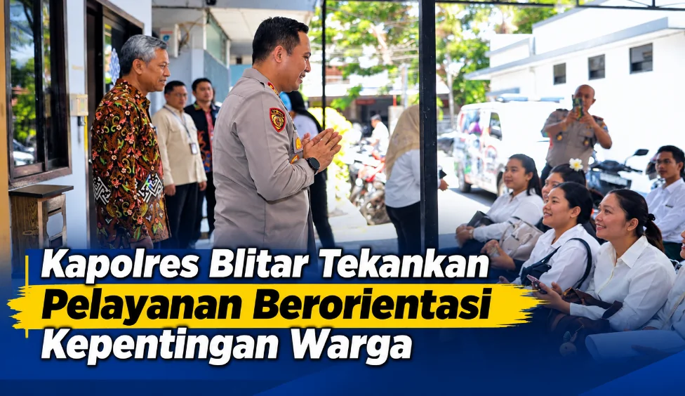 Kapolres Blitar Tekankan Pelayanan Berorientasi Kepentingan Warga